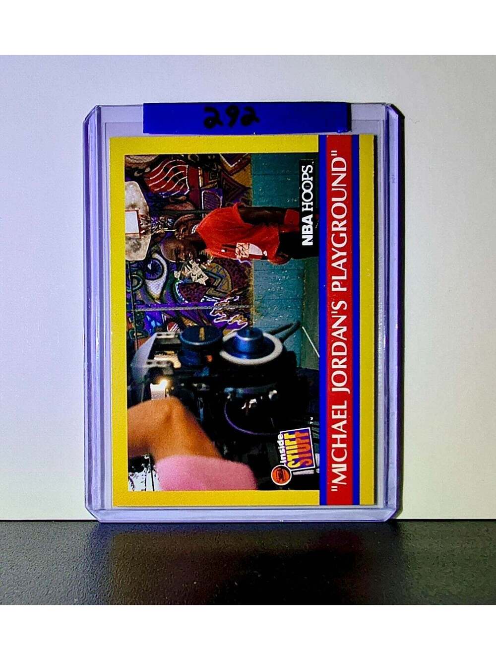 Michael Jordan 1990-91 NBA Hoops Jordan's Playground #382 Card Chicago Bulls